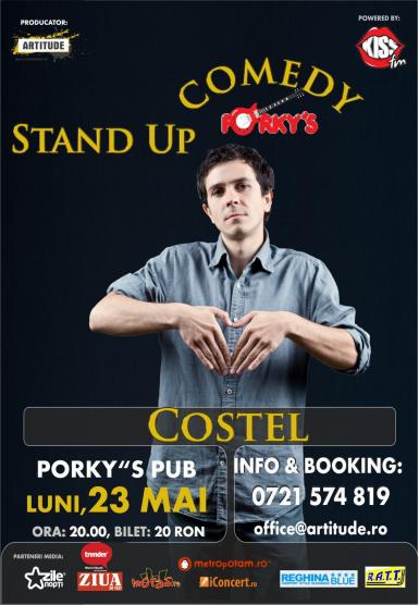 poze stand up comedy cu costel 23 mai porky s pub