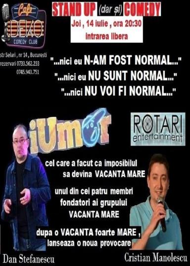 poze stand up comedy cu dan stefanescu si cristian manolescu