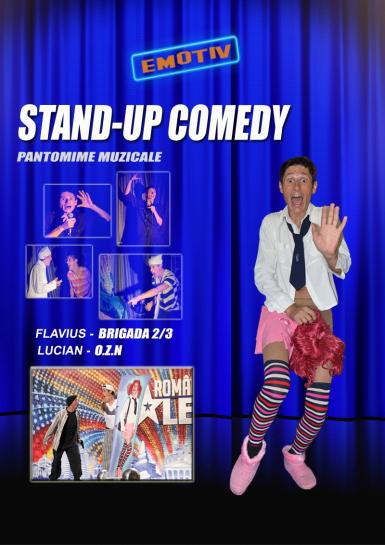 poze stand up comedy cu flavius in sibiu