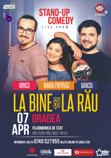 poze stand up comedy cu maria mincu si banciu