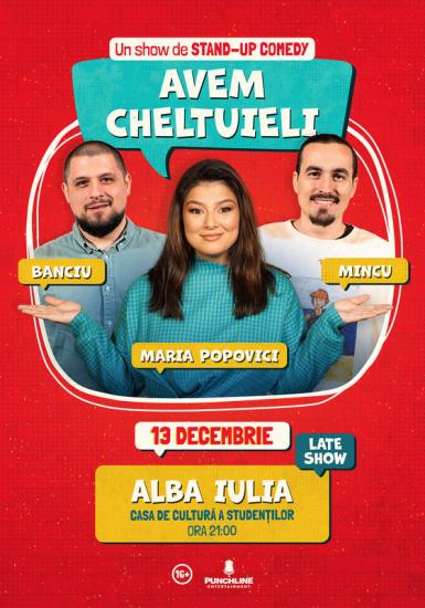 poze stand up comedy cu maria popovici mincu i banciu