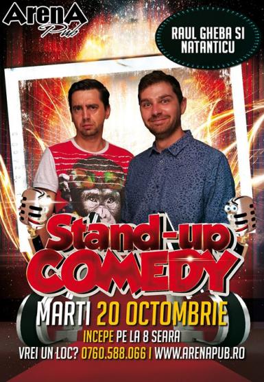 poze stand up comedy cu natanticu si raul gheba