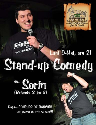 poze stand up comedy cu sorin de la brigada 2 pe trei