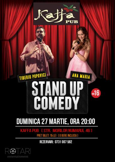 poze stand up comedy cu tiberiu popovici si ana maria calita