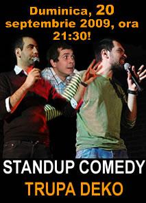 poze  stand up comedy cu trupa deko