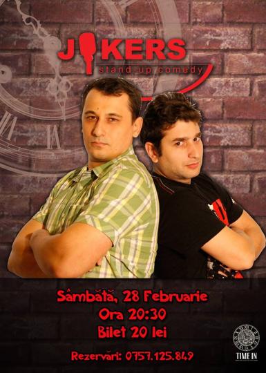 poze stand up comedy cu trupa jokers time in