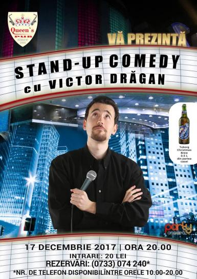 poze stand up comedy cu victor dragan