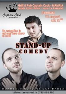 poze stand up comedy in captain cook grill pub