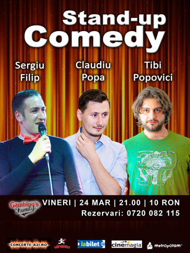 poze stand up comedy in gambino s family restaurant