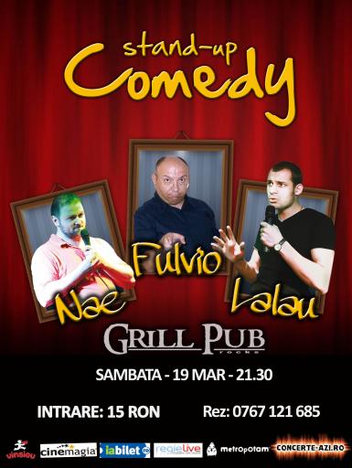 poze stand up comedy in grill pub 