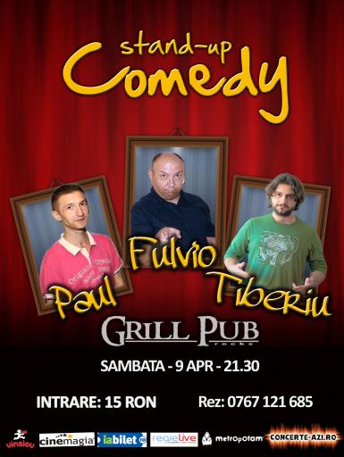 poze stand up comedy in grill pub 