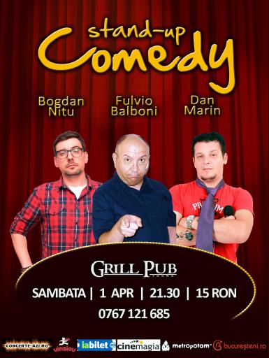 poze stand up comedy in grill pub 