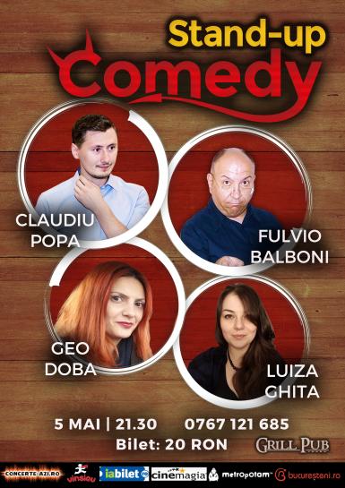 poze stand up comedy in grill pub 