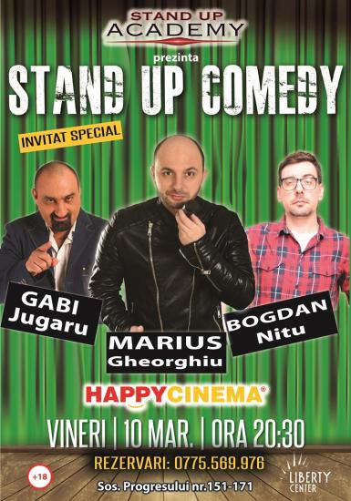 poze stand up comedy invitat special gabi jugaru la happy cinema 