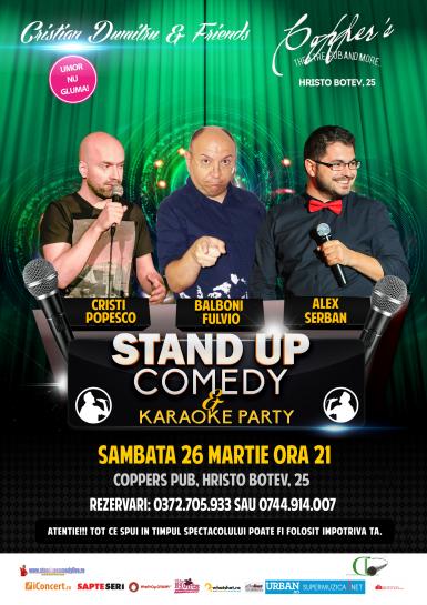 poze stand up comedy karaoke party sambata 26 martie