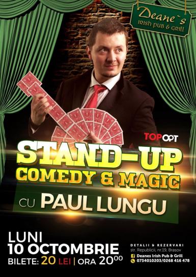 poze stand up comedy magic cu paul lungu