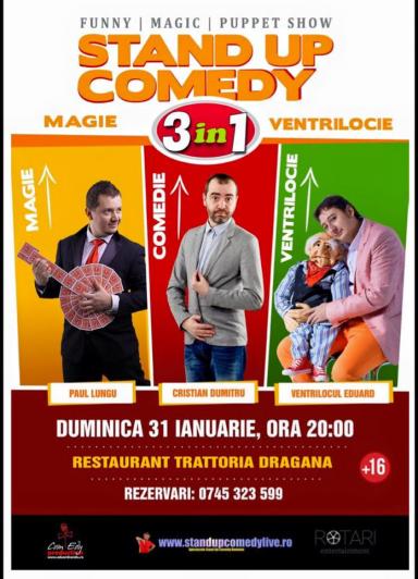 poze stand up comedy magie i ventrilocie 3 in 1