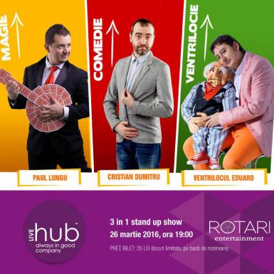 poze stand up comedy magie i ventrilocie 3 in 1 the hub oradea