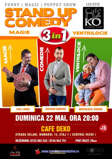 poze stand up comedy magie si ventrilocie 3 in 1