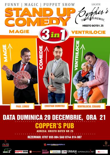 poze stand up comedy magie si ventrilocie duminica 20 decembrie