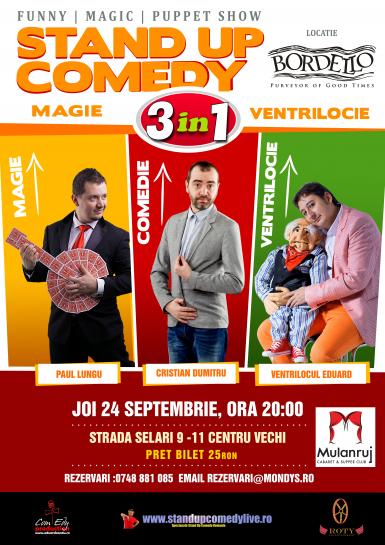 poze stand up comedy magie si ventrilocie