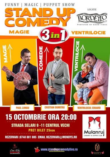 poze stand up comedy magie si ventrilocie