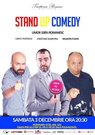 poze stand up comedy sambata 3 decembrie bucuresti trattoria rossini