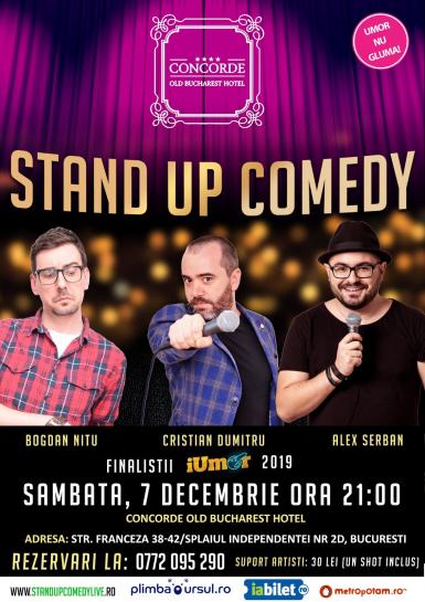 poze stand up comedy sambata 7 decembrie cu finalistii iumor 2019