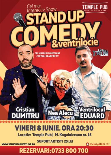 poze stand up comedy ventrilocie cu cristian dumitru eduard