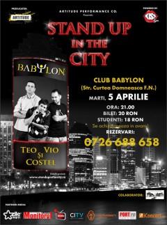 poze stand up in the city cu teo vio si costel