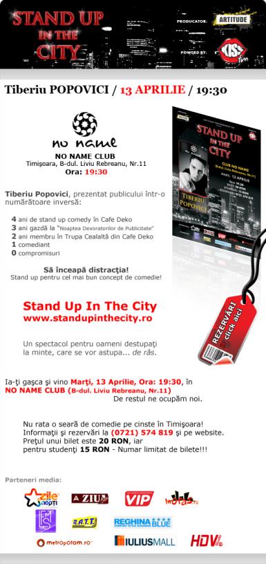 poze  stand up in the city timisoara