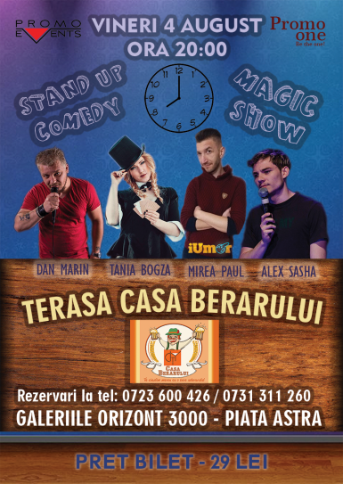 poze stand up magic show terasa casa berarului