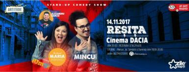 poze stand up show cu maria mincu banciu la re i a