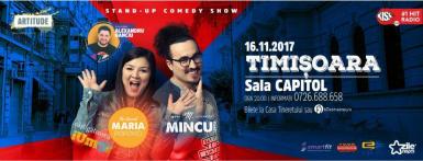 poze stand up show maria mincu banciu la timisoara