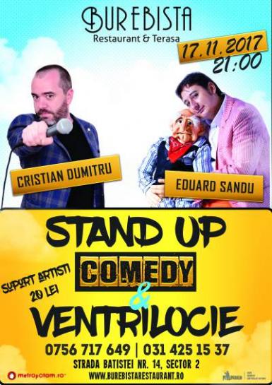 poze standup comedy cu cristian dumitru ventrilocie cu eduard sandu