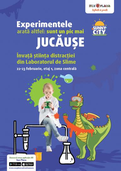 poze stepping into science laboratorul de slime