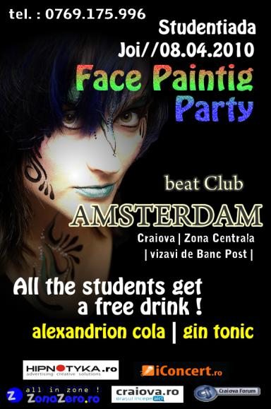poze studentiana face paintig party