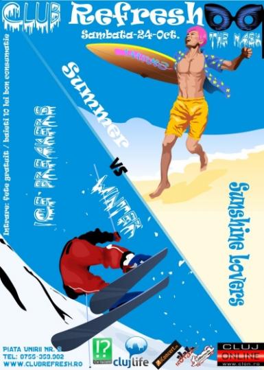 poze summer vs winter party