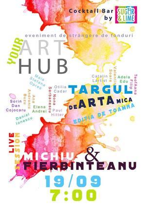 poze targ de arta contemporana la art hub