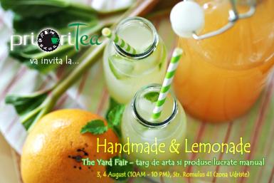 poze targ de handmade asezonat cu limonada la prioritea