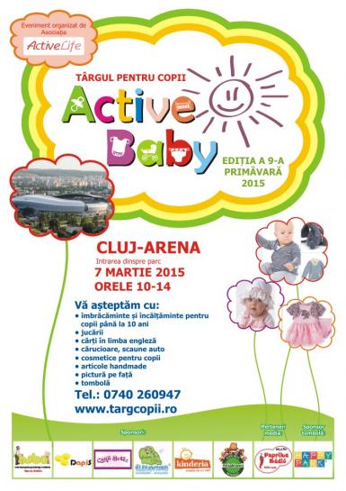 poze targ pentru copii active baby cluj arena