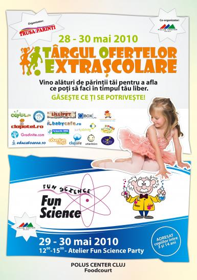 poze targul ofertelor extrascolare si atelierul fun science party