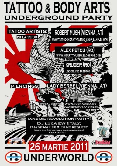 poze tattoo body arts underground party in underworld