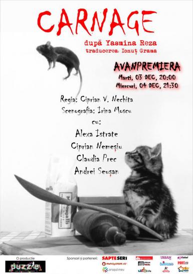 poze teatru avanpremiera carnage marti 3 12 miercuri 4 12
