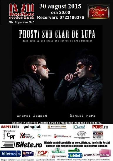 poze  teatrul din gradina prosti sub clar de lupa 