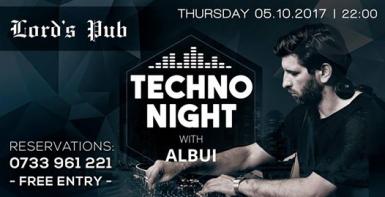 poze techno night with albui