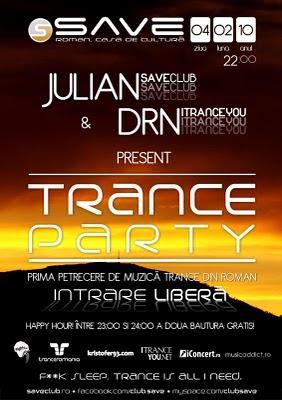 poze trance party in save club roman