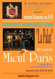 poze trupa micul paris la palat 