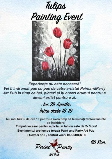 poze tulips painting event 29 aprilie