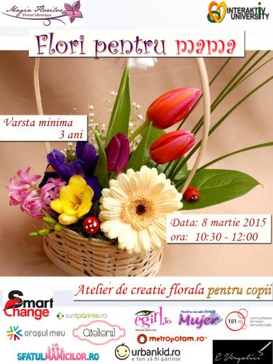 poze un atelier special pentru 8 martie flori pentru mama 